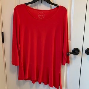 International Concepts Red Tunic Size L